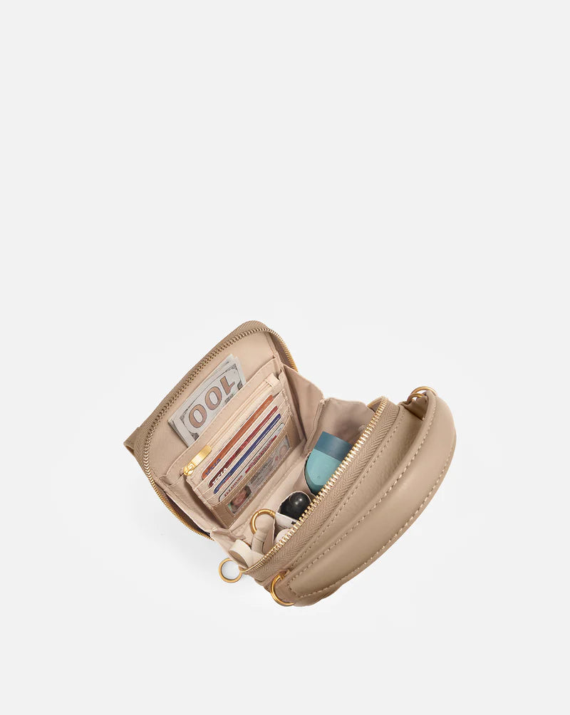 Compact Crossbody Bag with Glasses Slot