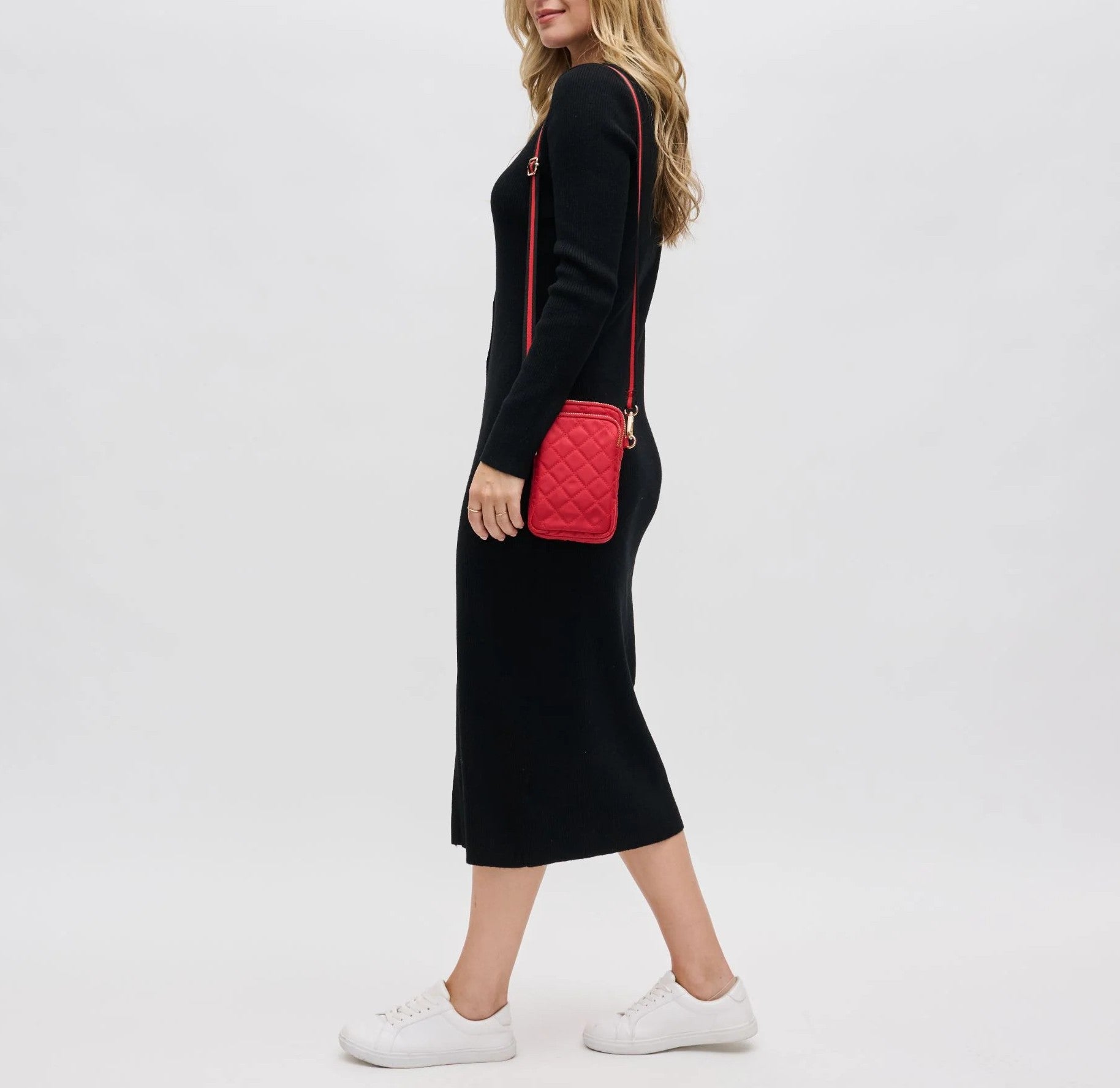 Diamond Quilt Phone Sling Bag